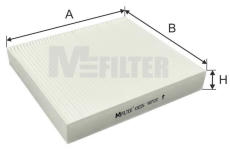 Filtr, vzduch v interiéru MFILTER K 9226