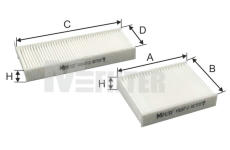 Filtr, vzduch v interiéru MFILTER K 9247-2