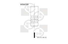 Výfukový ventil BGA V016719