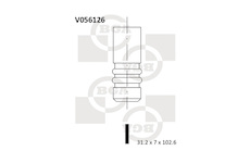 Výfukový ventil BGA V056126