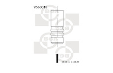 Výfukový ventil BGA V560018