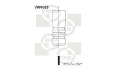 Výfukový ventil BGA V996023