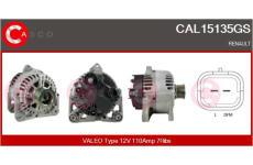 Odpor vnútorného ventilátora CASCO CRS70016AS