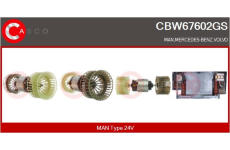 Držák, uhlíkové kartáče CASCO CBH10139GS