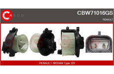Odpor, vnitřní tlakový ventilátor CASCO CRS70044AS