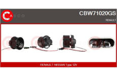 Držák, uhlíkové kartáče CASCO CBH35100AS