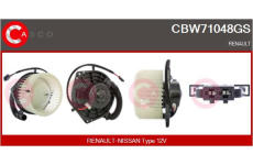 Předřazený odpor, elektromotor (ventilátor chladiče) CASCO CRS71052AS