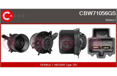 Odpor, vnitřní tlakový ventilátor CASCO CRS71058GS