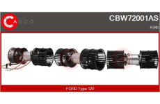 Odpor, vnitřní tlakový ventilátor CASCO CRS71071AS