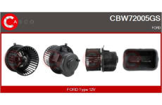 Odpor, vnitřní tlakový ventilátor CASCO CRS72009AS