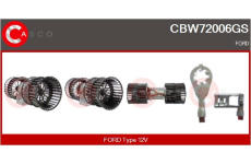 Předřazený odpor, elektromotor (ventilátor chladiče) CASCO CRS72011AS