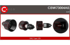 Predradený odpor, elektromotor (ventilátor chladiča) CASCO CRS74020GS
