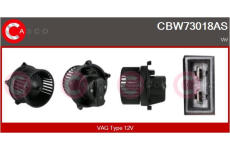 Předřazený odpor, elektromotor (ventilátor chladiče) CASCO CRS74052GS