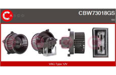 Odpor, vnitřní tlakový ventilátor CASCO CRS74053AS