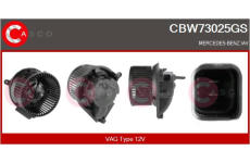 Odpor, vnitřní tlakový ventilátor CASCO CRS76016GS