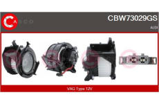 Odpor, vnitřní tlakový ventilátor CASCO CRS76023AS