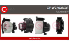 Odpor, vnitřní tlakový ventilátor CASCO CRS77017AS