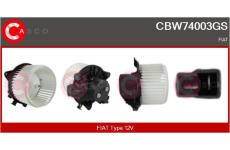 Předřazený odpor, elektromotor (ventilátor chladiče) CASCO CRS77037AS