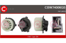 Odpor, vnitřní tlakový ventilátor CASCO CRS78008GS