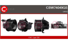 Vnútorný ventilátor CASCO CBW74049GS