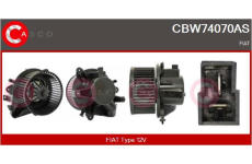Předřazený odpor, elektromotor (ventilátor chladiče) CASCO CRS86003AS