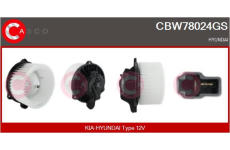 Predradený odpor, elektromotor (ventilátor chladiča) CASCO CRS71048AS