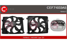 Elektromotor, větrák chladiče CASCO CEF71033AS