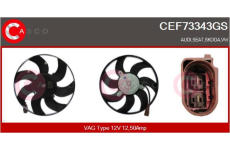Větrák, chlazení motoru CASCO CEF73343GS