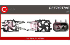 Elektromotor, větrák chladiče CASCO CEF74017AS