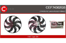 Větrák, chlazení motoru CASCO CEF74302GS