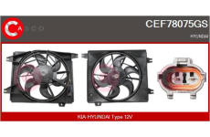 Spojka, větrák chladiče CASCO CVF76001AS