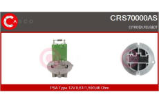 Odpor, vnitřní tlakový ventilátor CASCO CRS70000AS