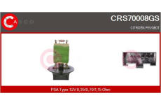 Odpor, vnitřní tlakový ventilátor CASCO CRS70037AS