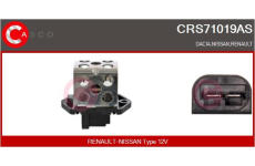 Předřazený odpor, elektromotor (ventilátor chladiče) CASCO CRS71019AS