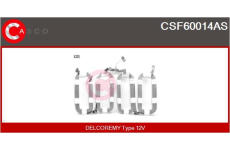 Elektromagnetický spínač, startér CASCO CSO15138AS