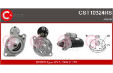 Elektromagnetický spínač pre żtartér CASCO CSO10163AS