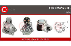 Řemenice, generátor CASCO CCP90102GS
