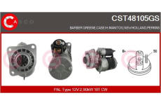 Elektromagnetický spínač, startér CASCO CSO10621AS