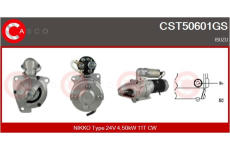 Senzor, tlak výfukového plynu CASCO CSN84J01GS