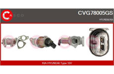 Hrdlo škrticí klapky CASCO CTB73002AS