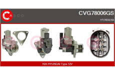 Hrdlo škrticí klapky CASCO CTB73003AS