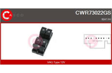 Spínač, zvedací zařízení oken CASCO CWR73022GS