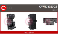 Spínač, zvedací zařízení oken CASCO CWR73023GS