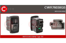 Spínač, zvedací zařízení oken CASCO CWR73018AS