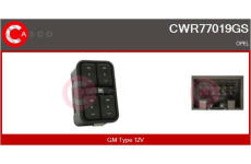 Spínač, zvedací zařízení oken CASCO CWR82002AS