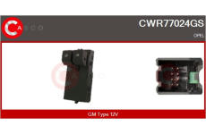 Spínač, zvedací zařízení oken CASCO CWR86009AS