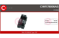 Spínač, zvedací zařízení oken CASCO CWR78006AS