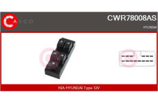 Spínač, zvedací zařízení oken CASCO CWR78008AS