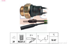 Teplotný spínač ventilátora chladenia EPS 1.850.009