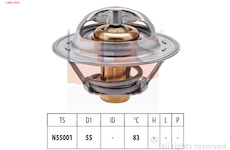 Termostat, chladivo EPS 1.880.304S